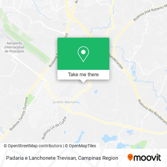 Padaria e Lanchonete Trevisan map