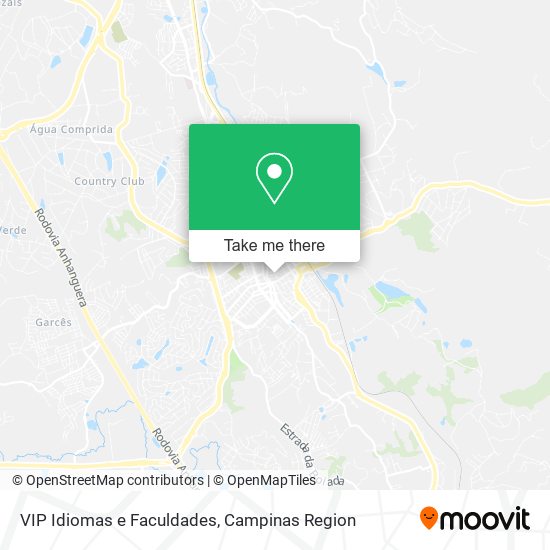 VIP Idiomas e Faculdades map