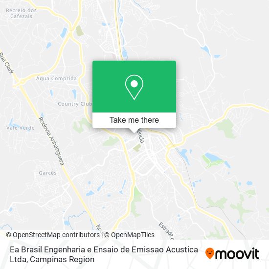 Mapa Ea Brasil Engenharia e Ensaio de Emissao Acustica Ltda