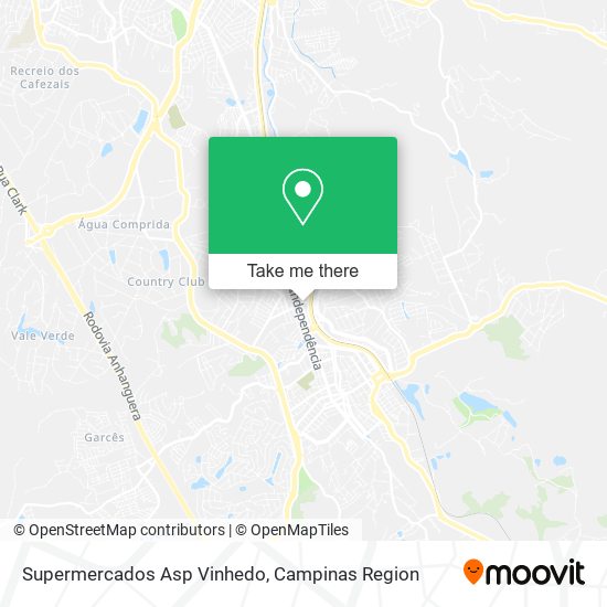 Supermercados Asp Vinhedo map