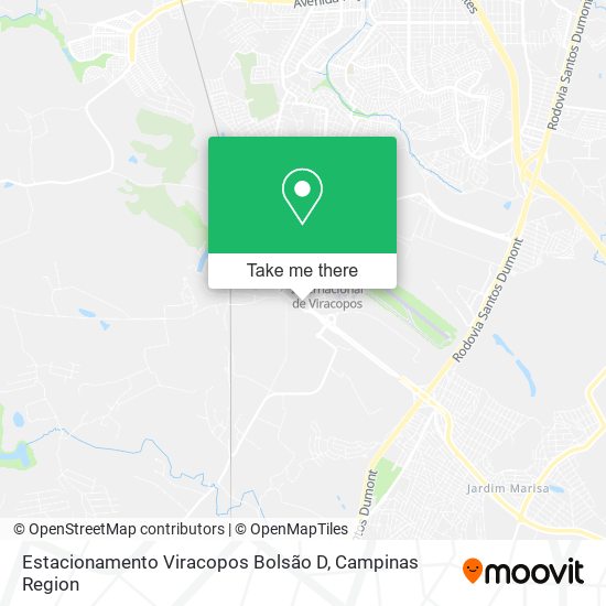Estacionamento Viracopos Bolsão D map
