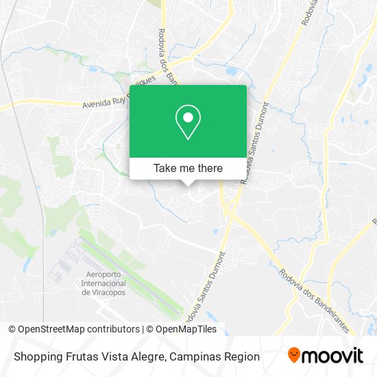 Mapa Shopping Frutas Vista Alegre