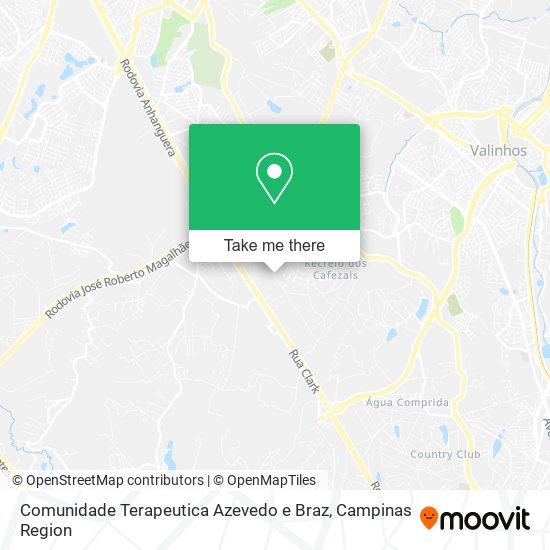 Comunidade Terapeutica Azevedo e Braz map