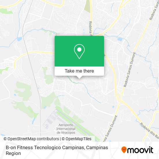 Mapa B-on Fitness Tecnologico Campinas