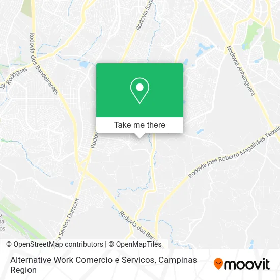 Alternative Work Comercio e Servicos map