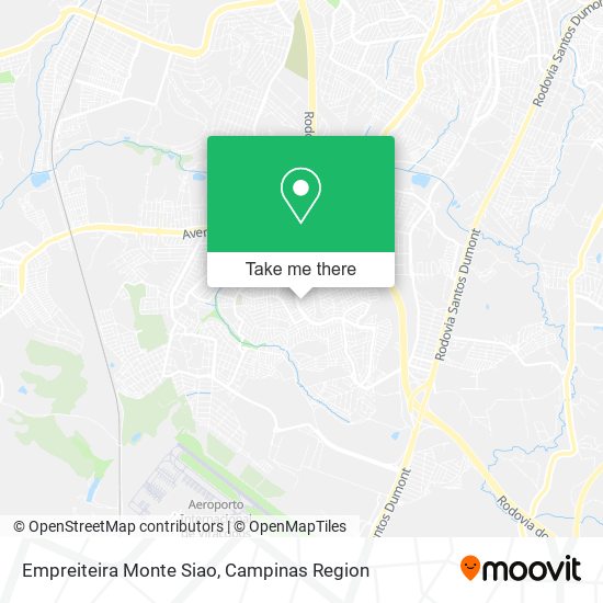 Mapa Empreiteira Monte Siao