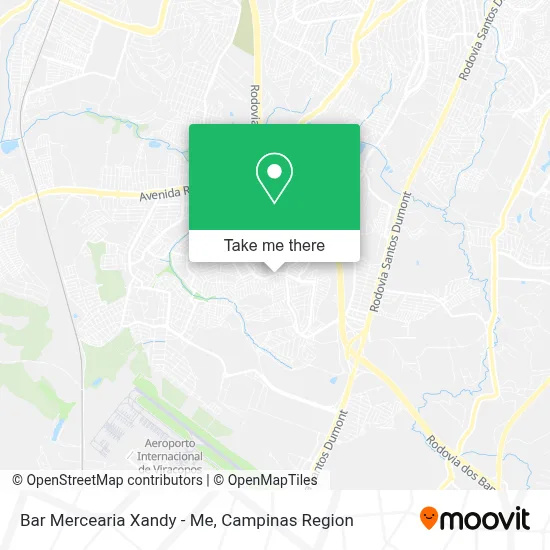 Bar Mercearia Xandy - Me map