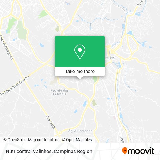 Nutricentral Valinhos map