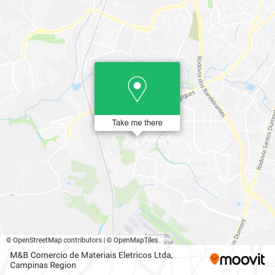 M&B Comercio de Materiais Eletricos Ltda map