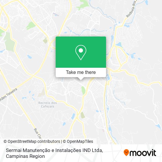 Mapa Sermai Manutenção e Instalações IND Ltda