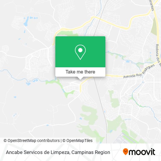 Mapa Ancabe Servicos de Limpeza