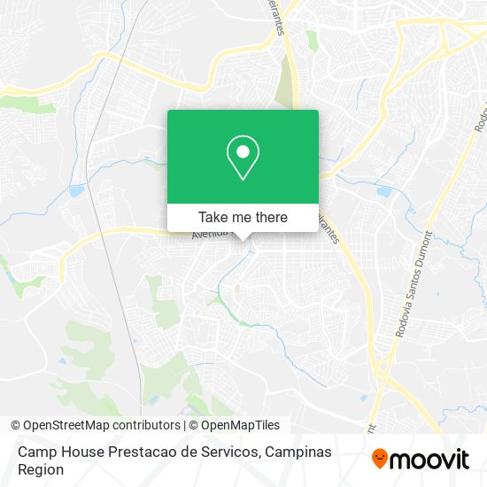 Camp House Prestacao de Servicos map