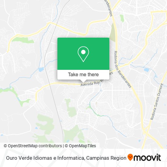 Ouro Verde Idiomas e Informatica map