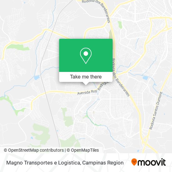 Magno Transportes e Logistica map