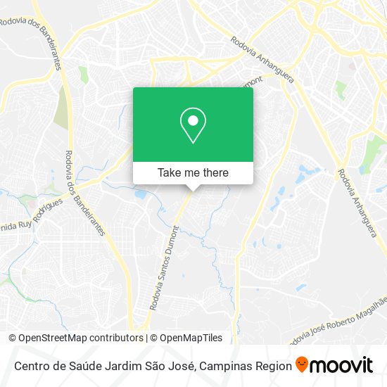 Mapa Centro de Saúde Jardim São José