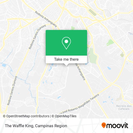 The Waffle King map