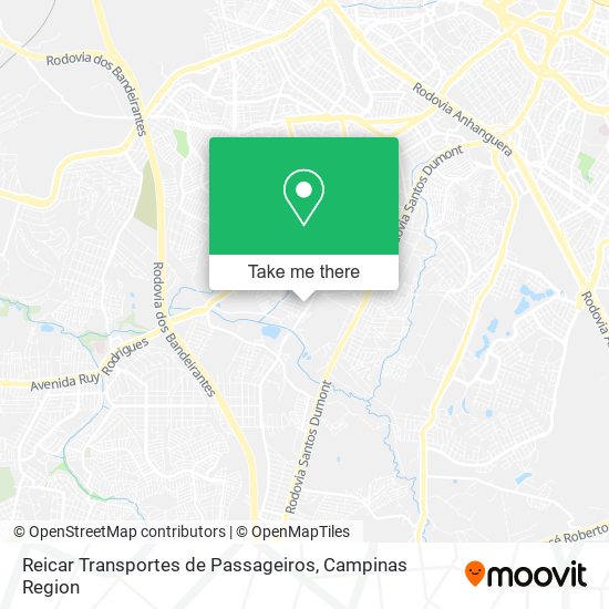 Mapa Reicar Transportes de Passageiros