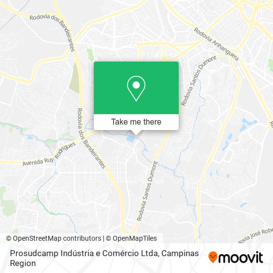 Mapa Prosudcamp Indústria e Comércio Ltda