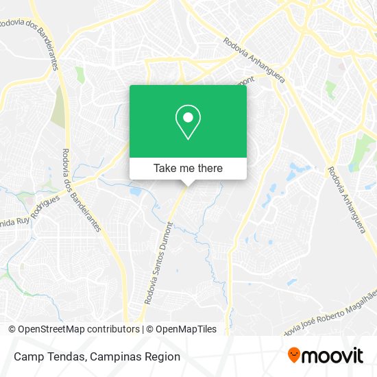 Camp Tendas map