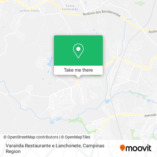 Mapa Varanda Restaurante e Lanchonete