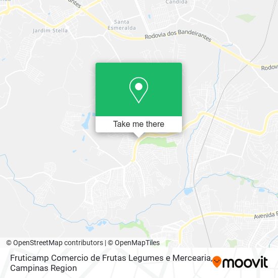 Fruticamp Comercio de Frutas Legumes e Mercearia map