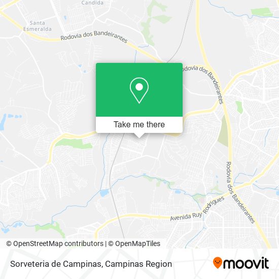 Sorveteria de Campinas map