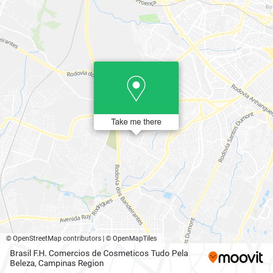 Mapa Brasil F.H. Comercios de Cosmeticos Tudo Pela Beleza