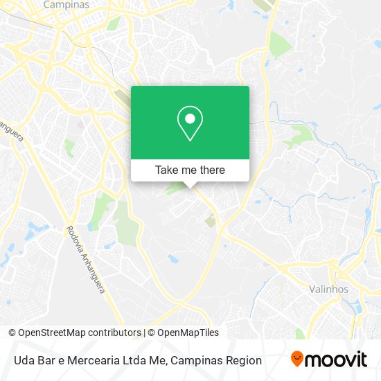 Mapa Uda Bar e Mercearia Ltda Me