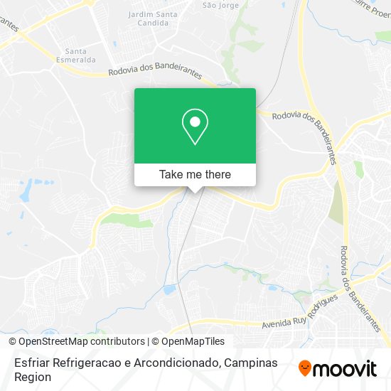 Mapa Esfriar Refrigeracao e Arcondicionado