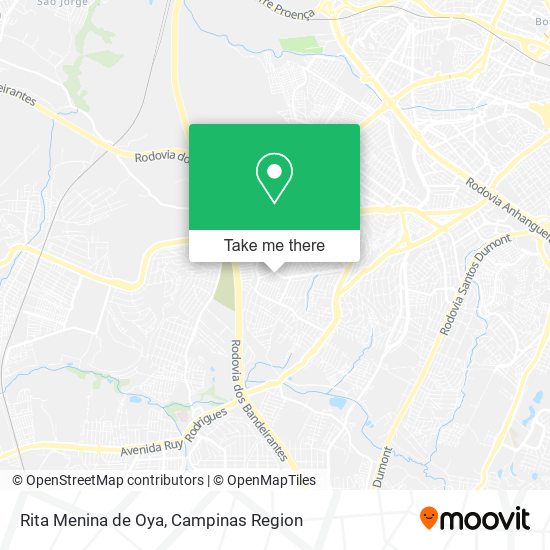 Rita Menina de Oya map