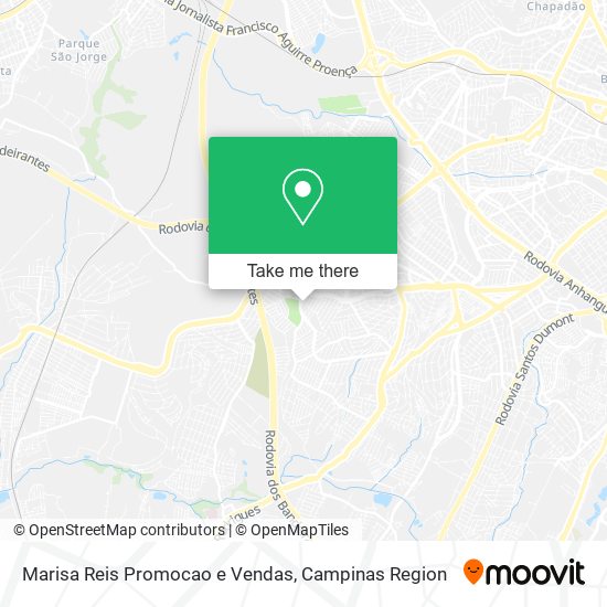Mapa Marisa Reis Promocao e Vendas