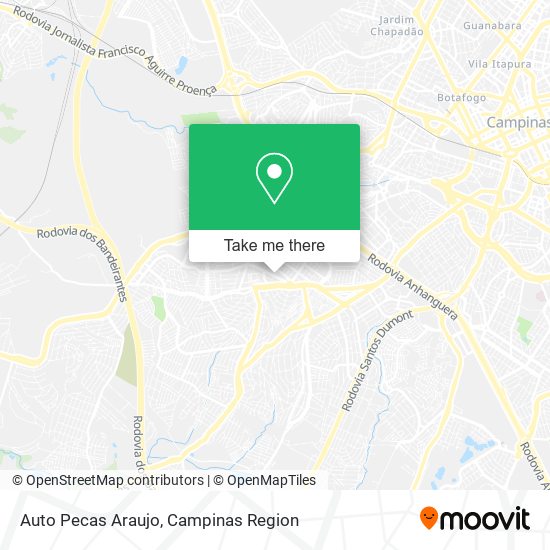 Mapa Auto Pecas Araujo