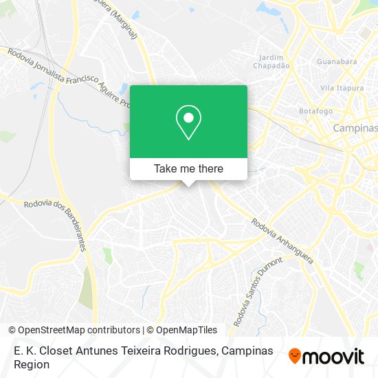 E. K. Closet Antunes Teixeira Rodrigues map