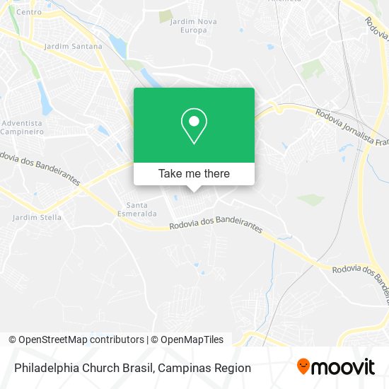 Philadelphia Church Brasil map