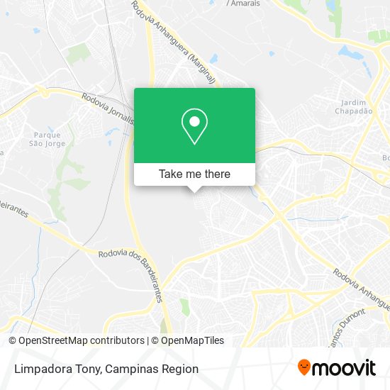 Limpadora Tony map