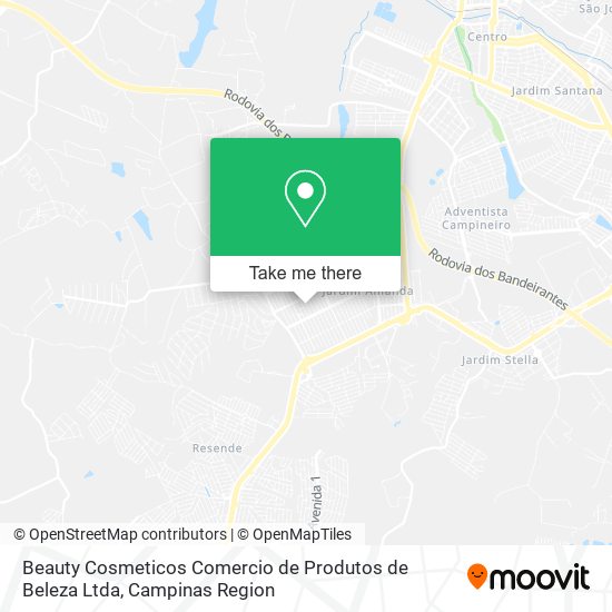 Beauty Cosmeticos Comercio de Produtos de Beleza Ltda map