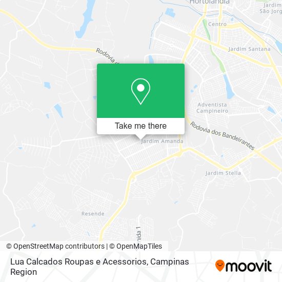 Lua Calcados Roupas e Acessorios map