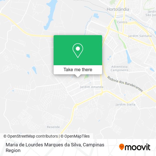 Maria de Lourdes Marques da Silva map