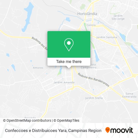 Confeccoes e Distribuicoes Yara map