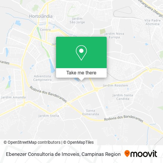 Mapa Ebenezer Consultoria de Imoveis