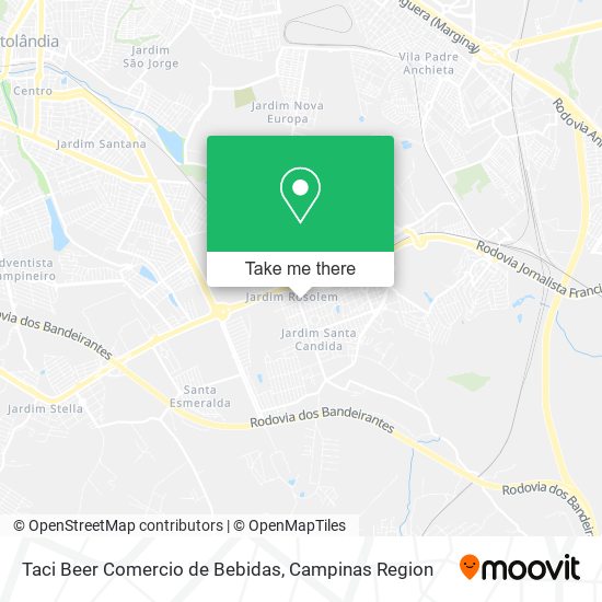 Mapa Taci Beer Comercio de Bebidas