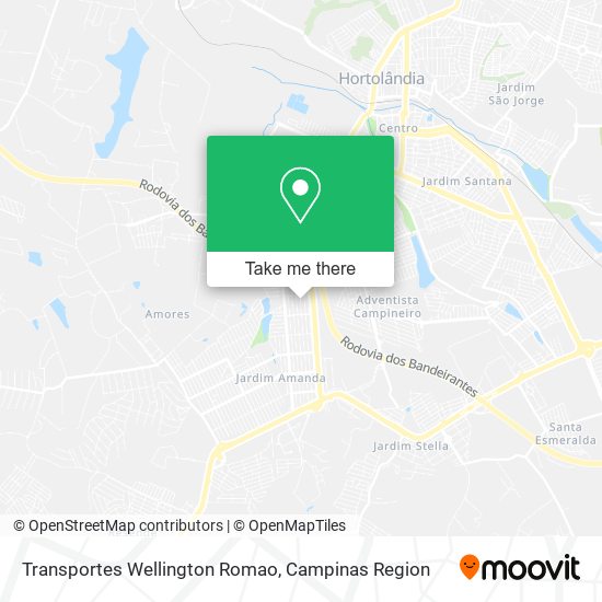 Transportes Wellington Romao map