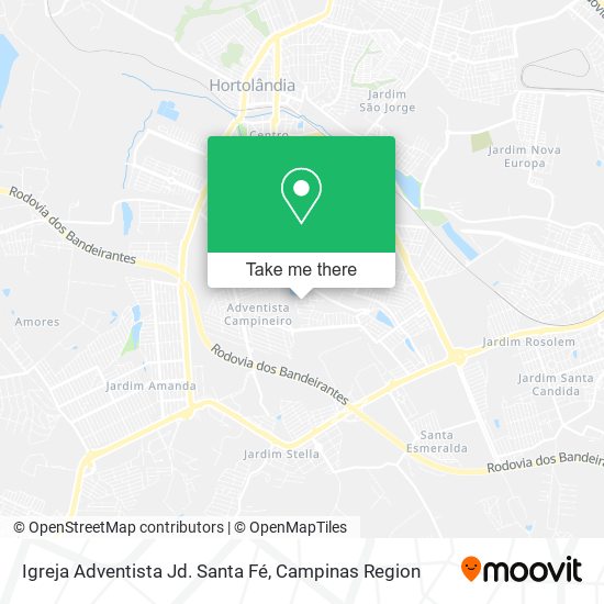 Mapa Igreja Adventista Jd. Santa Fé