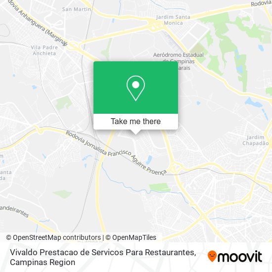 Mapa Vivaldo Prestacao de Servicos Para Restaurantes