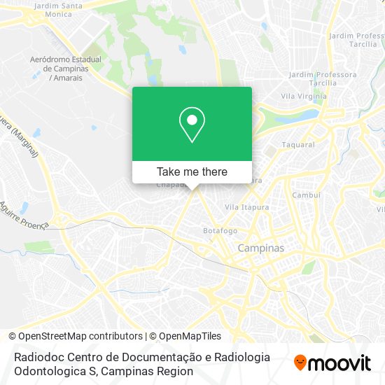 Mapa Radiodoc Centro de Documentação e Radiologia Odontologica S