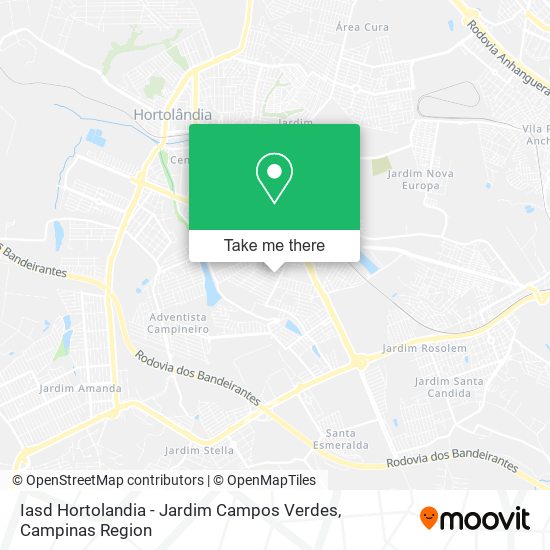 Iasd Hortolandia - Jardim Campos Verdes map