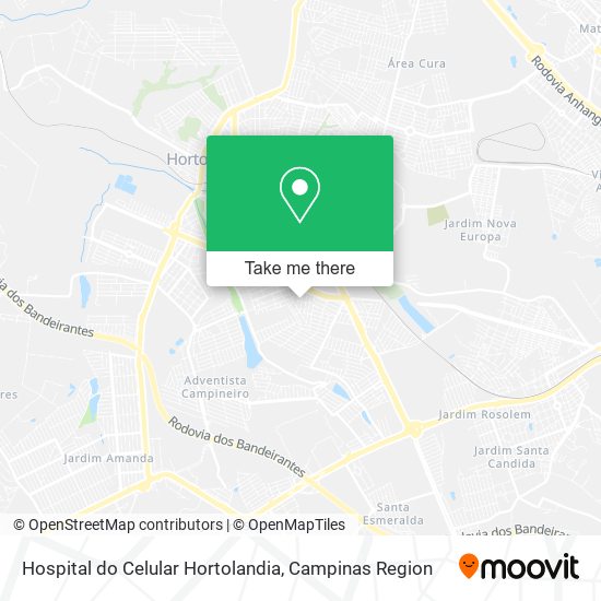 Hospital do Celular Hortolandia map