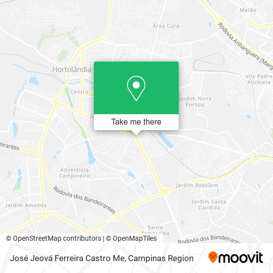 José Jeová Ferreira Castro Me map