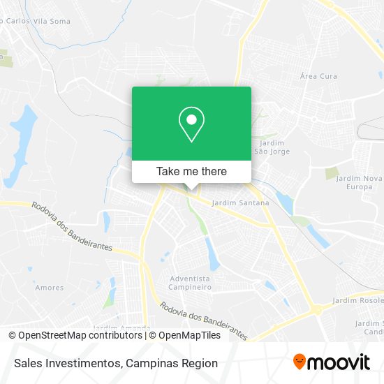 Sales Investimentos map