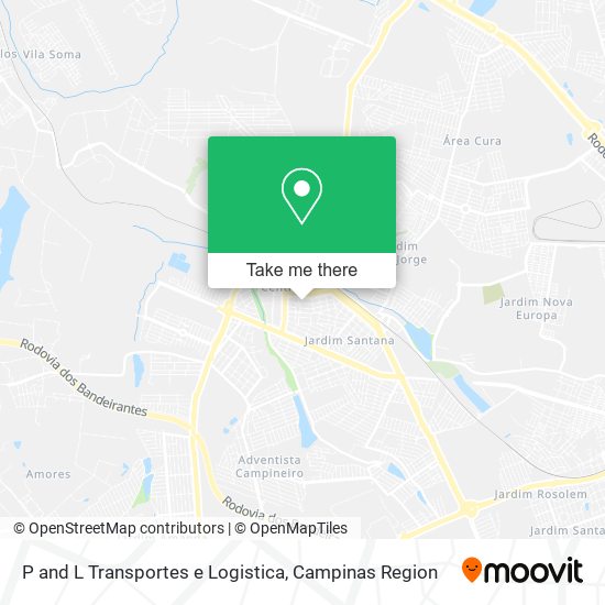 Mapa P and L Transportes e Logistica